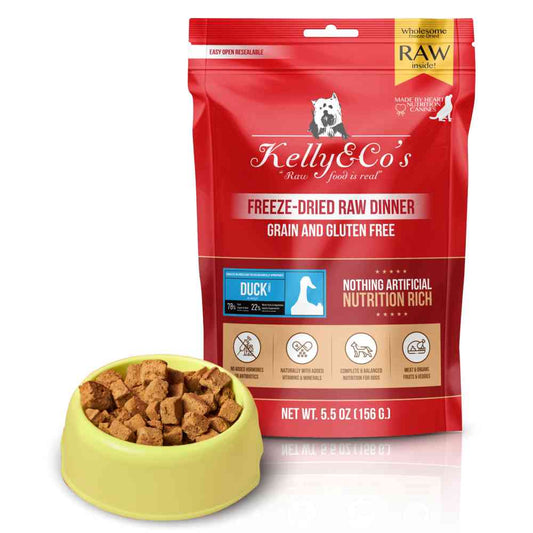 犬用総合栄養食 ダックフォーミュラ Kelly&Co's(ケリーアンドコー) フリーズドライ  RAW DINNER