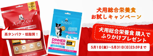 高タンパクなのに低脂質！フリーズドライ犬用総合栄養食お試しキャンペーン