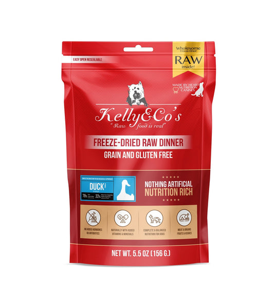 Kelly&Co'sフリーズドライ RAW DINNER（犬用総合栄養食 ）ダックフォーミュラ