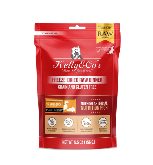 Kelly&Co'sフリーズドライ RAW DINNER（犬用総合栄養食 ）サーモン＆ダックフォーミュラ
