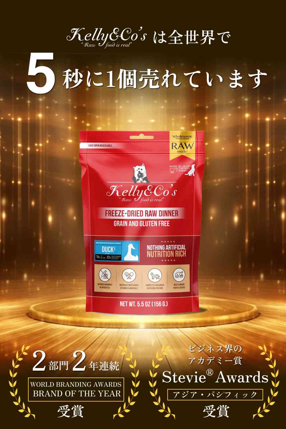 犬用総合栄養食 ダックフォーミュラ Kelly&Co's(ケリーアンドコー