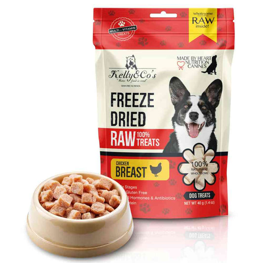 犬用おやつ チキンブレスト Kelly&Co's(ケリーアンドコー) フリーズドライ RAW TREATS