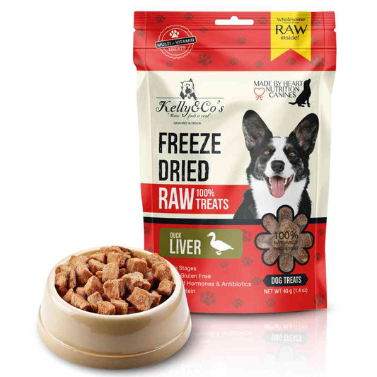 犬用おやつ ダックレバー Kelly&Co's(ケリーアンドコー) フリーズドライ RAW TREATS