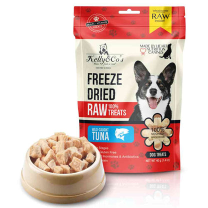 犬用おやつ ワイルドコートマグロ Kelly&Co's(ケリーアンドコー) フリーズドライ RAW TREATS
