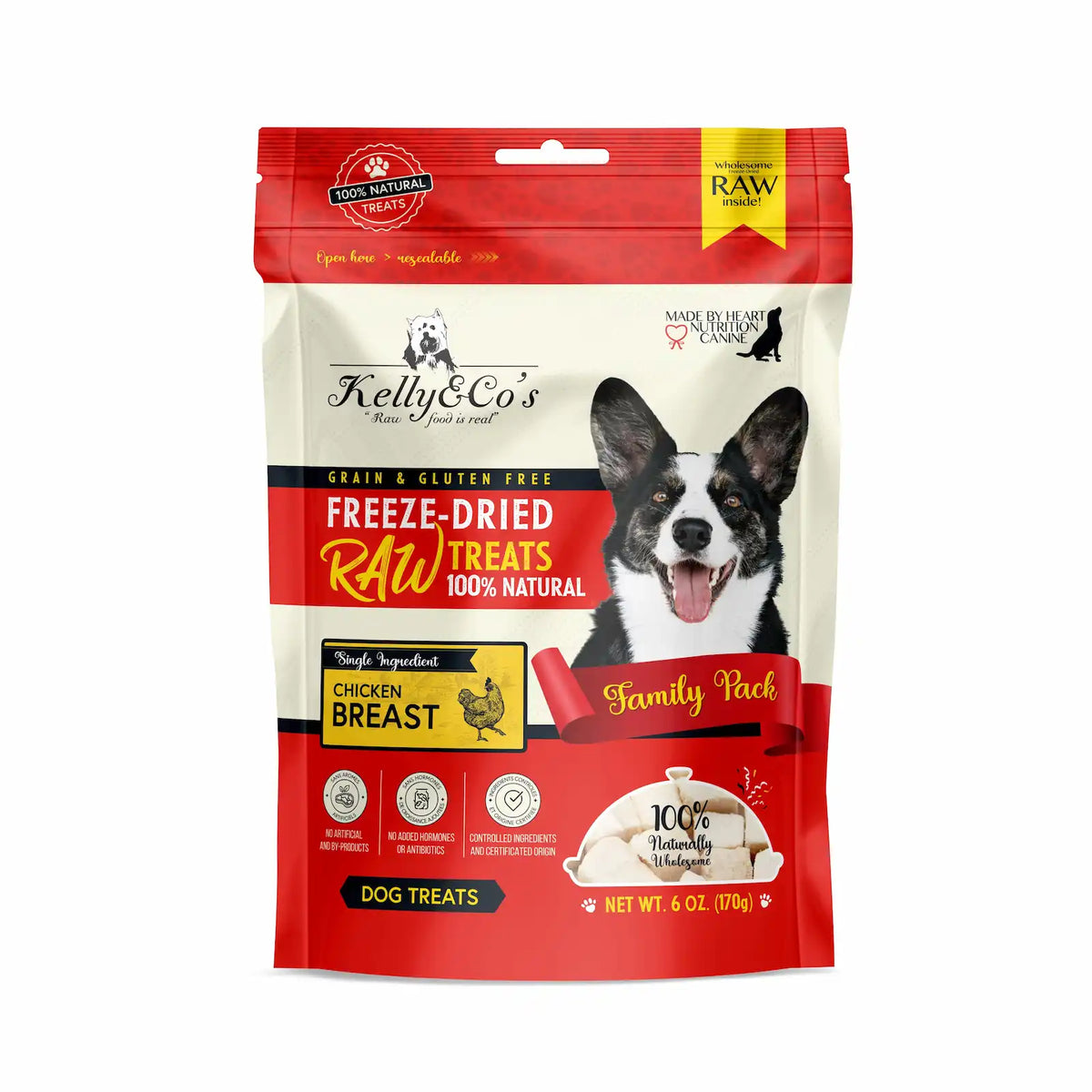 犬用おやつ チキンブレスト Kelly&Co's(ケリーアンドコー) フリーズ